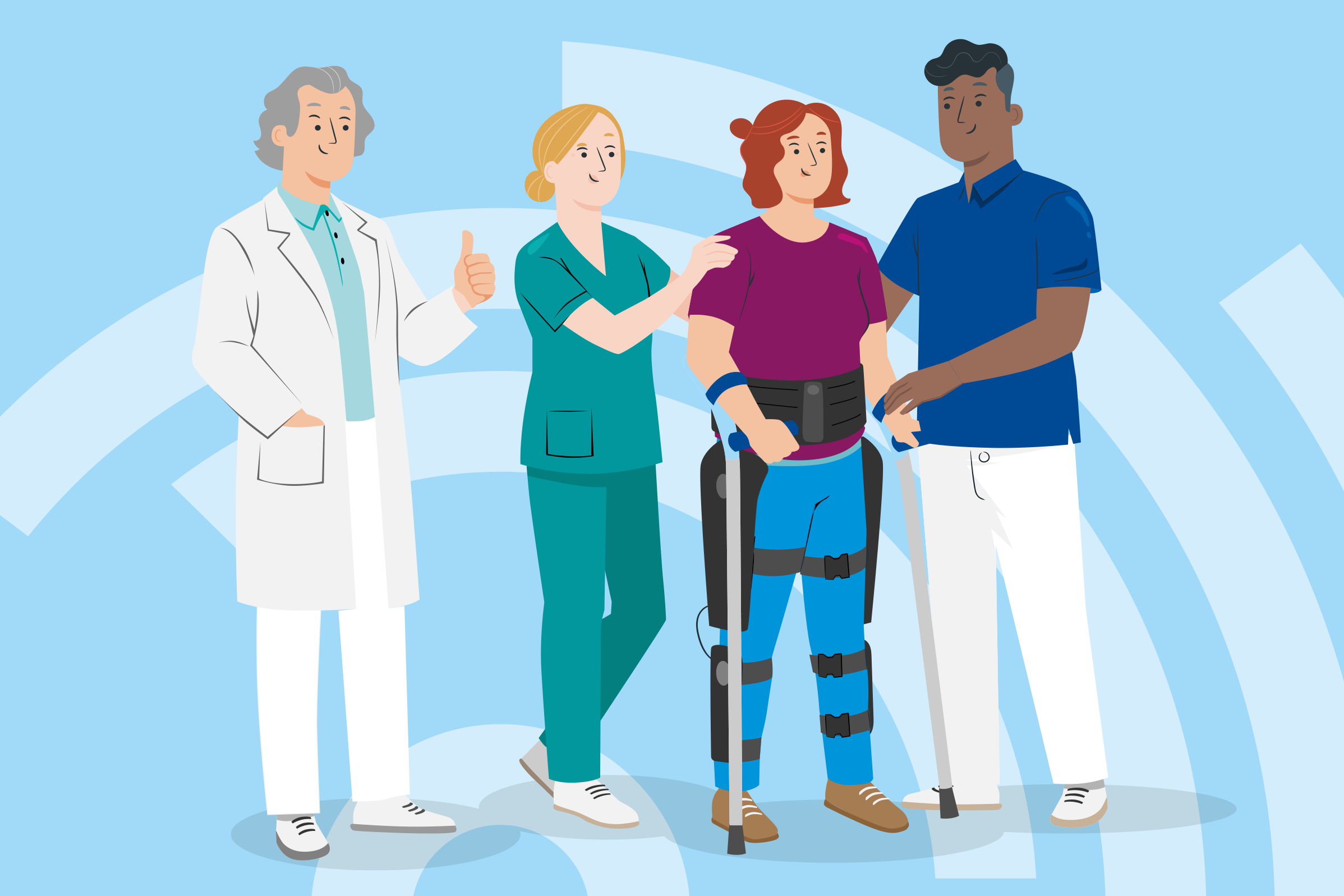 Illustration 10 Jahre BG Kliniken