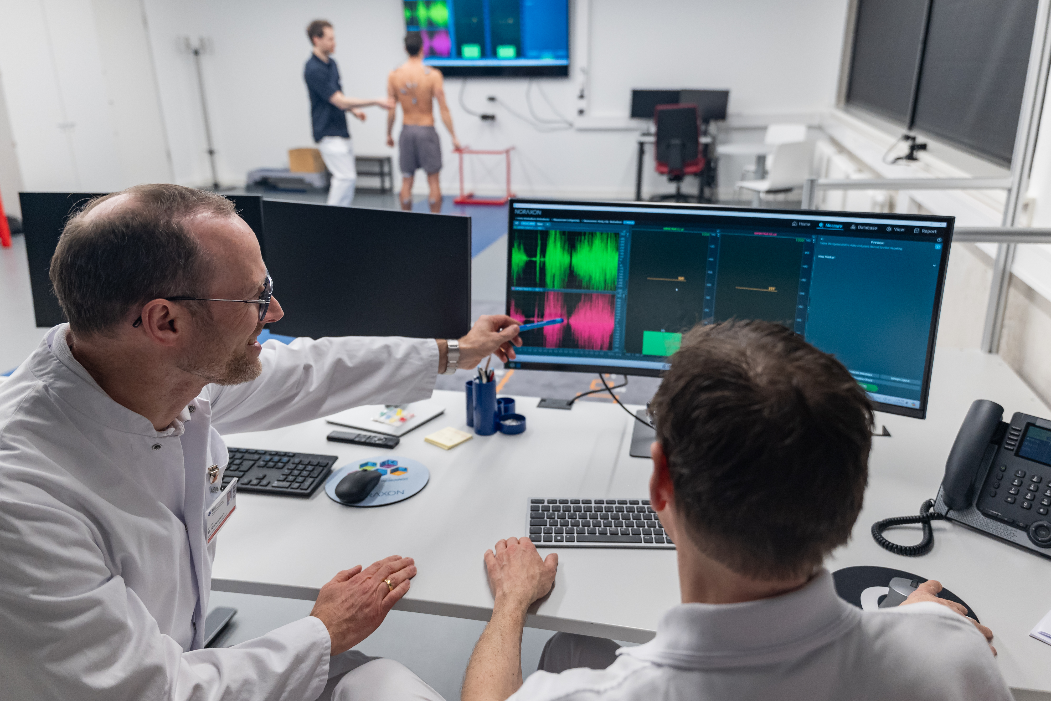 Im Bewegungsanalyselabor der BG Unfallklinik Frankfurt