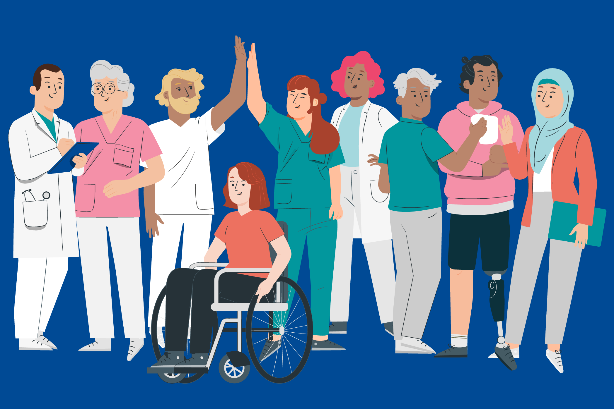 Die BG Kliniken stehen für Vielfalt und Gleichbehandlung. Visual Diversität bei den BG Kliniken